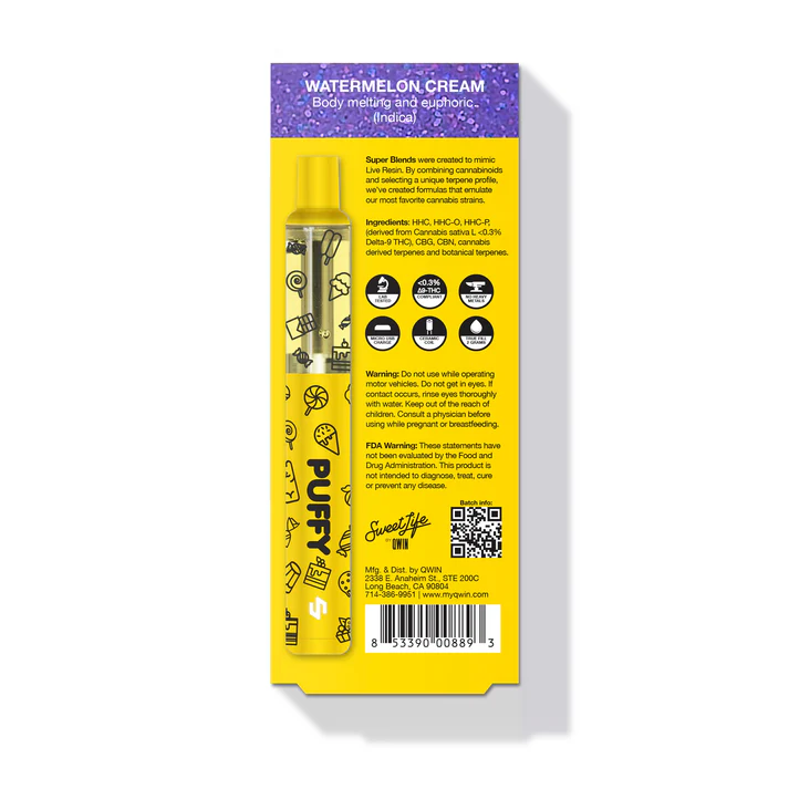 Puff HHC 2000mg - Watermelon Hash UK - Image 2